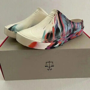 HUNTER White In/Out Bloom Clogs Slip-on Algae Foam Size 12